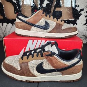 Men's 13 Nike Dunk Low Premium CO.JP 'Brown Snakeskin' FJ5434 120